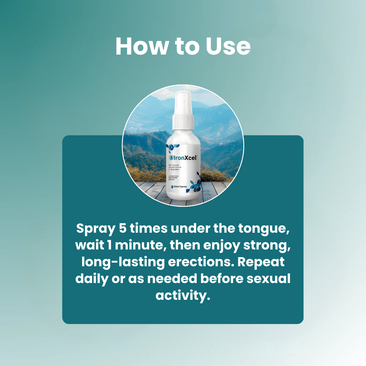 IronXcel™ Algae Erection Spray | Rock-Hard Erections in Just 1 Minute!