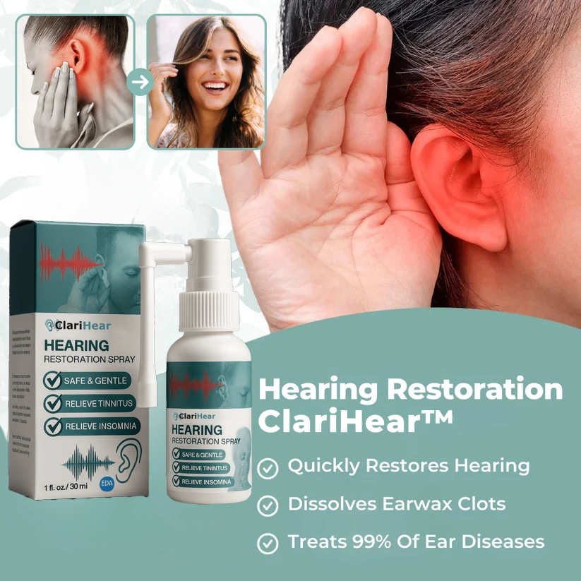 ClariHear™ Ear Spray | Boosts hearing clarity by 99% within 3 days!