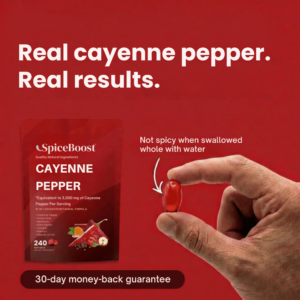 SpiceBoost™ Cayenne Pepper  | Wake up your blood flow and reclaim your strength now!