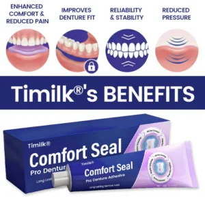 Timilk® Comfort Seal Pro Denture Adhesive