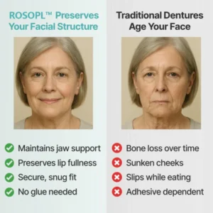 ROSOPLTM Custom-Fit Full Functional Dentures