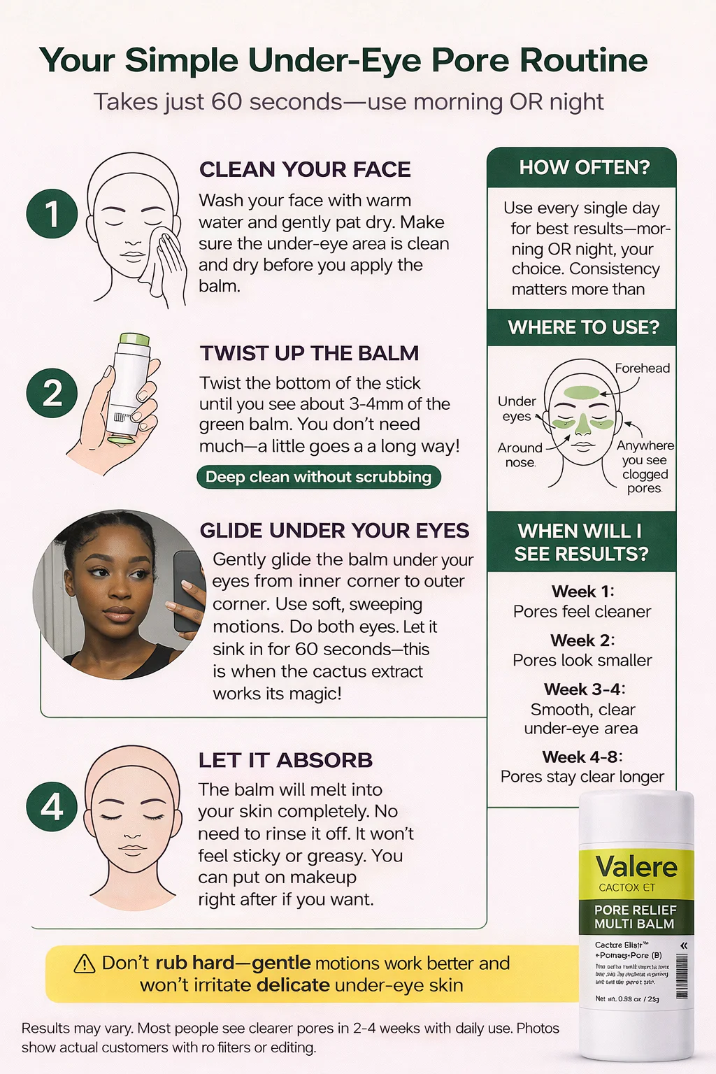 Valere Cactox Pore Relief Balm