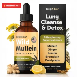 RespiClear New Maximum Potency Mullein Drops For Smokers