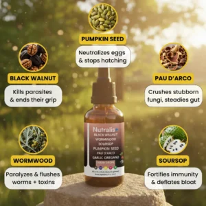Nutralis+ Black Walnut Wormwood Parasite Cleanse