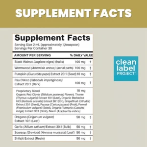 Nutralis+ Black Walnut Wormwood Parasite Cleanse