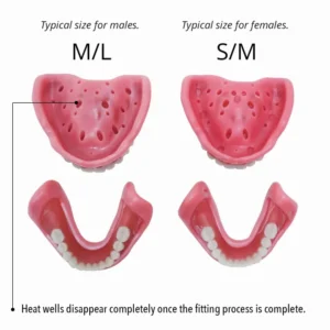 BQYOOMTM Custom-Fit Full Functional Dentures
