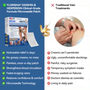 Florisma® Diosmin & Hesperidin Clinical-Grade Formula Microneedle Patch