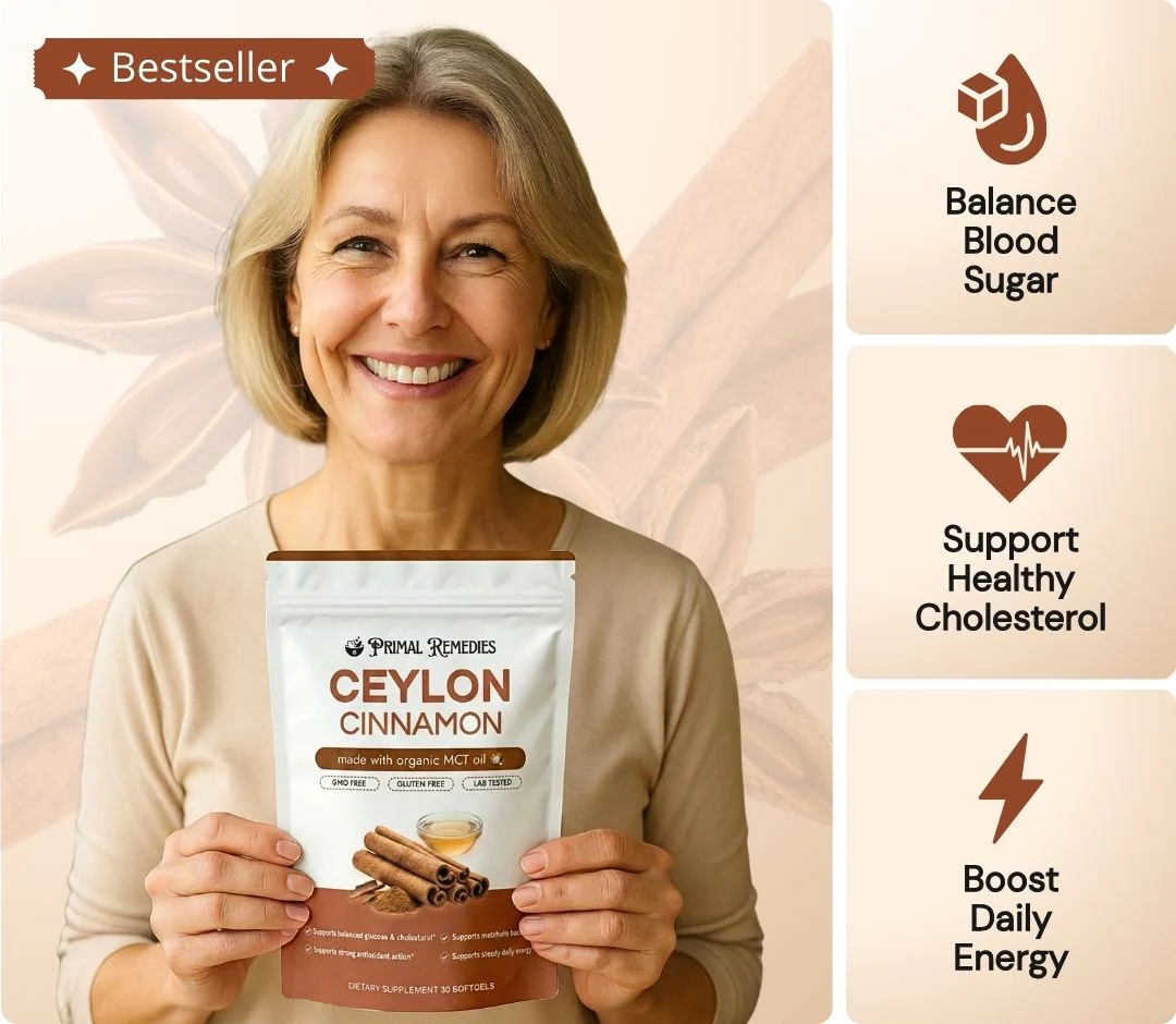 Primal Remedies Ceylon Cinnamon 7200mg equivalent with MCT Oil
