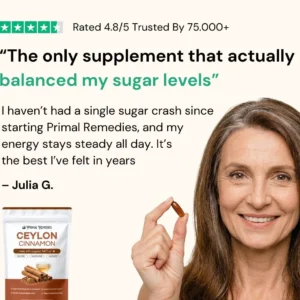 Primal Remedies Ceylon Cinnamon 7200mg equivalent with MCT Oil