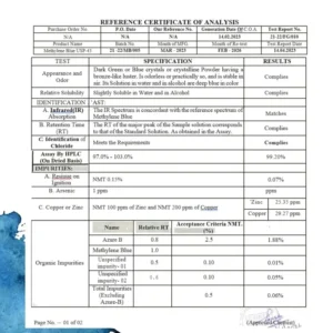 Blissta® USP Grade – Methylene Blue