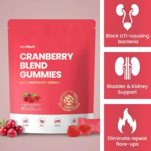 AvaRoot Cranberry Gummies | Urinary & Kidney Defense Formula