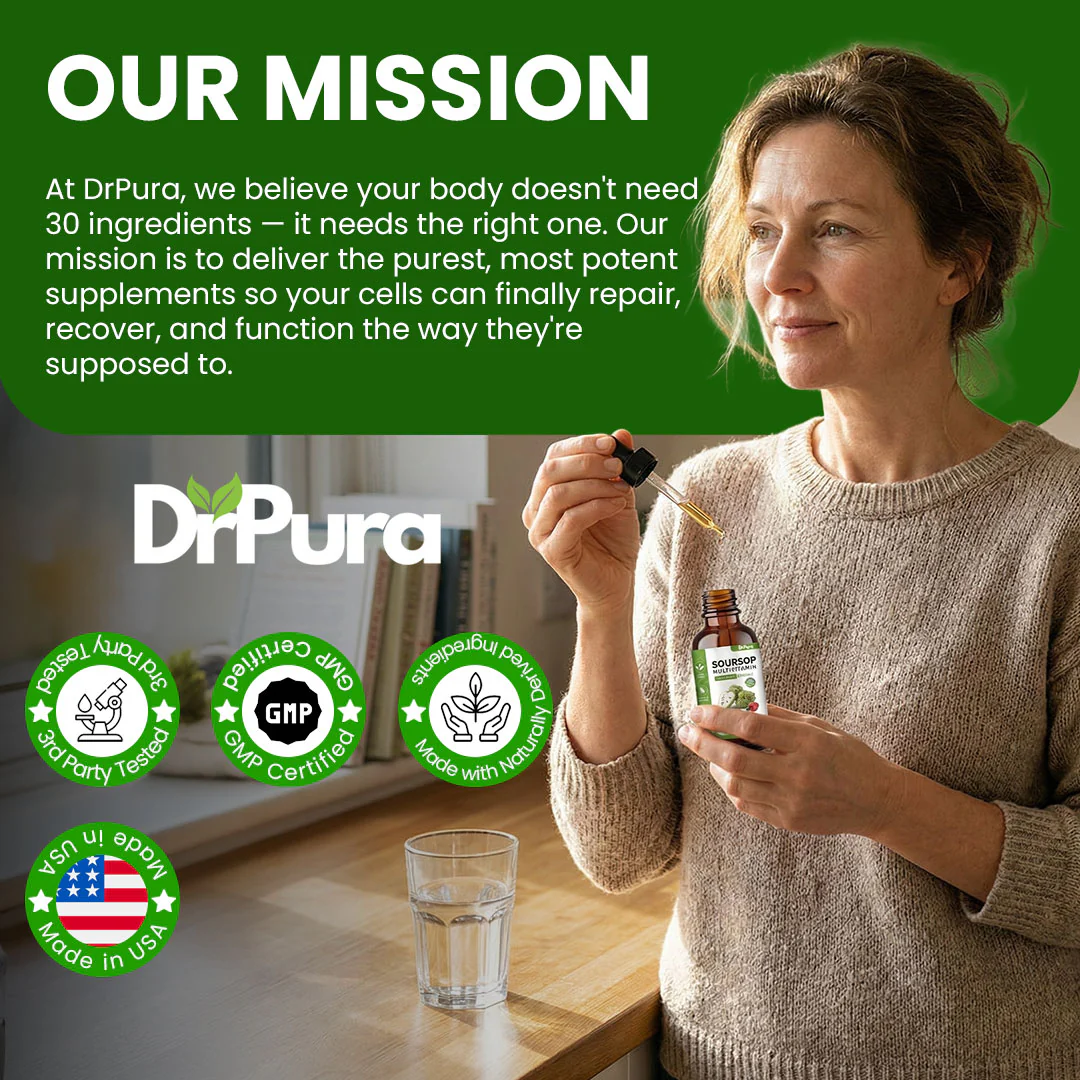 DrPura Soursop Drops – Kill & Flush Parasites From