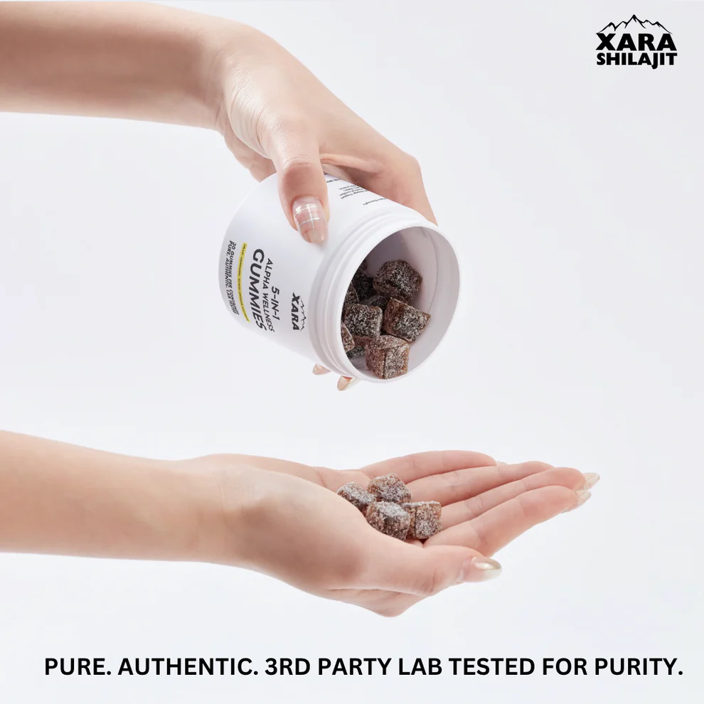 Xara Shilajit 5-in-1 Alpha Wellness Gummies