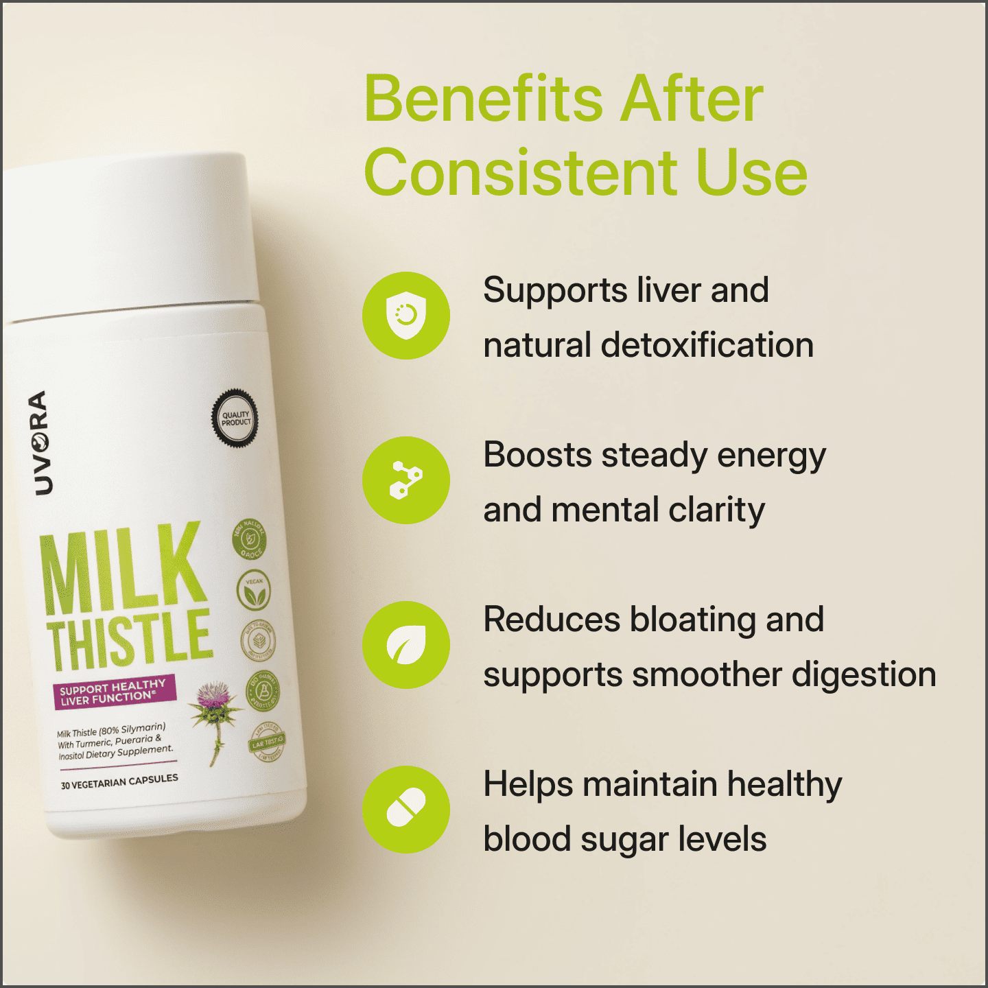 UVORA MILK THISTLE HERBAL DIETARY SUPPLEMENT