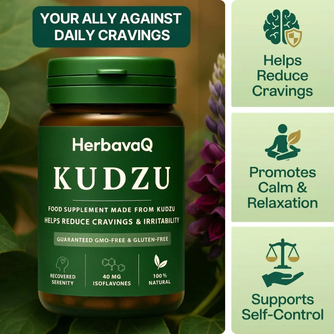 HerbavaQ KUDZU Food Supplement helps reduce cravings