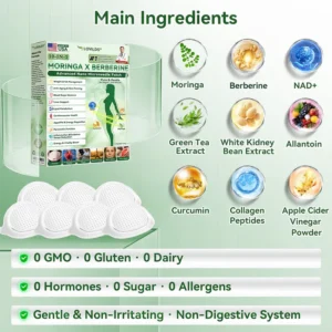 Opuasdga Moringa & Berberine 10-IN-1 Nano Microneedle Patch