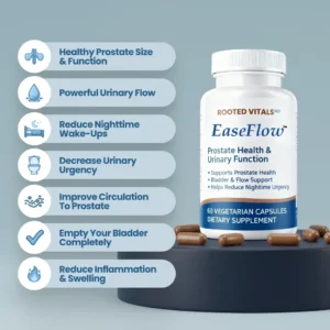 ROOTED VITALS MD EaseFlow Prostate Health & Urinary Function
