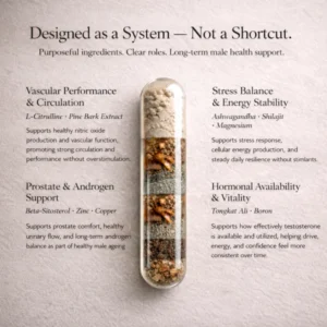 Masculis Core — Men’s Vascular & Hormonal Recovery Supplement