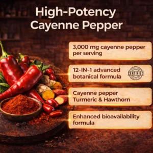 Bora Cayenne Pepper Extract Softgels
