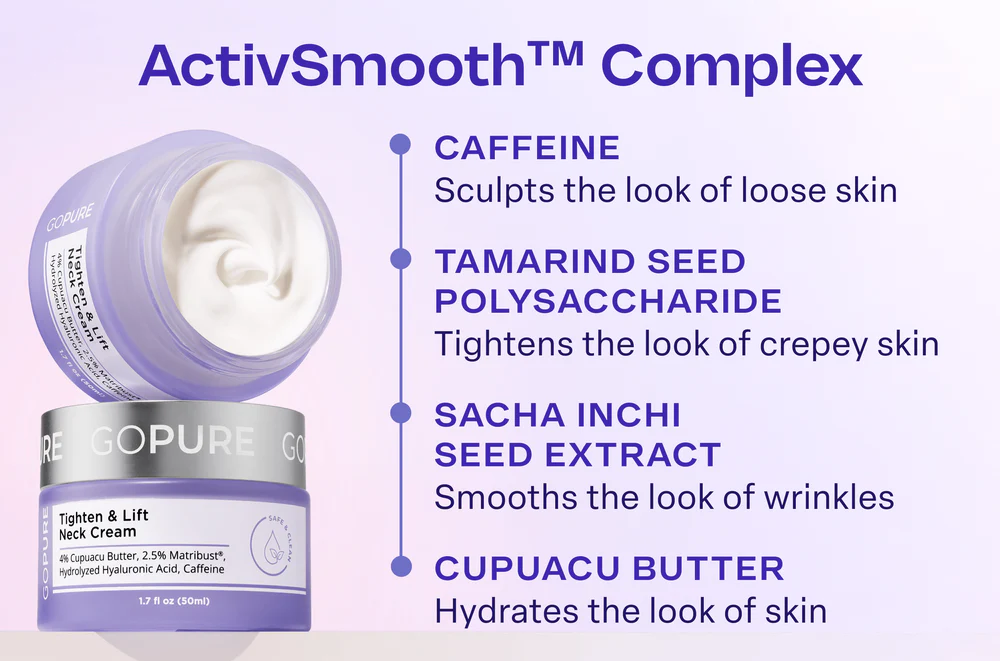 GOPURE Tighten & Lift Neck Cream Matribust Caffeine