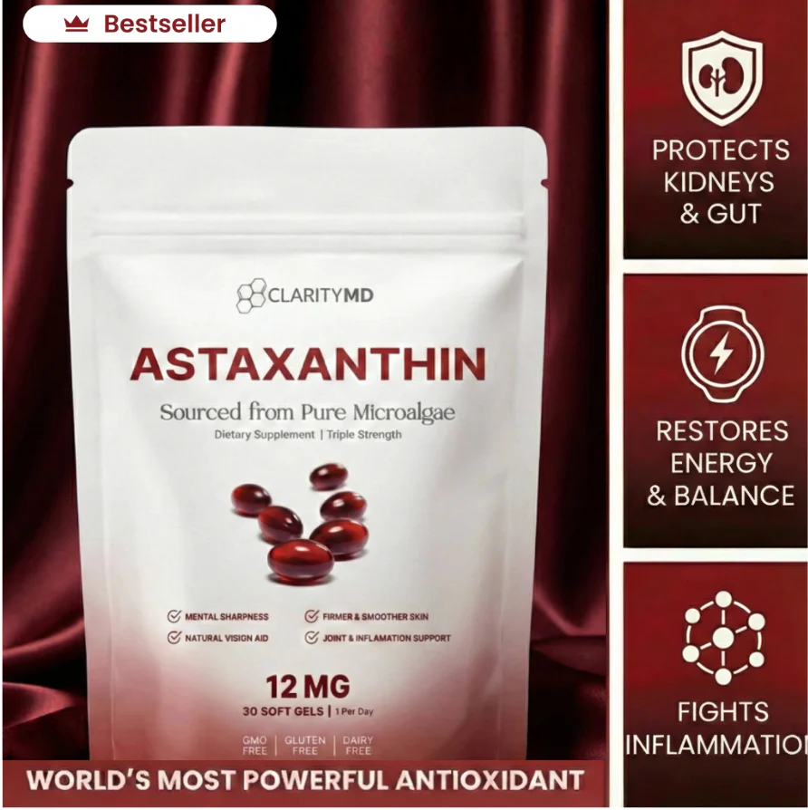 CLARITYMD Astaxanthin Triple Strength Microalgae