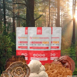 Earth’s Mushrooms 5 Mushroom Power Extract Powder