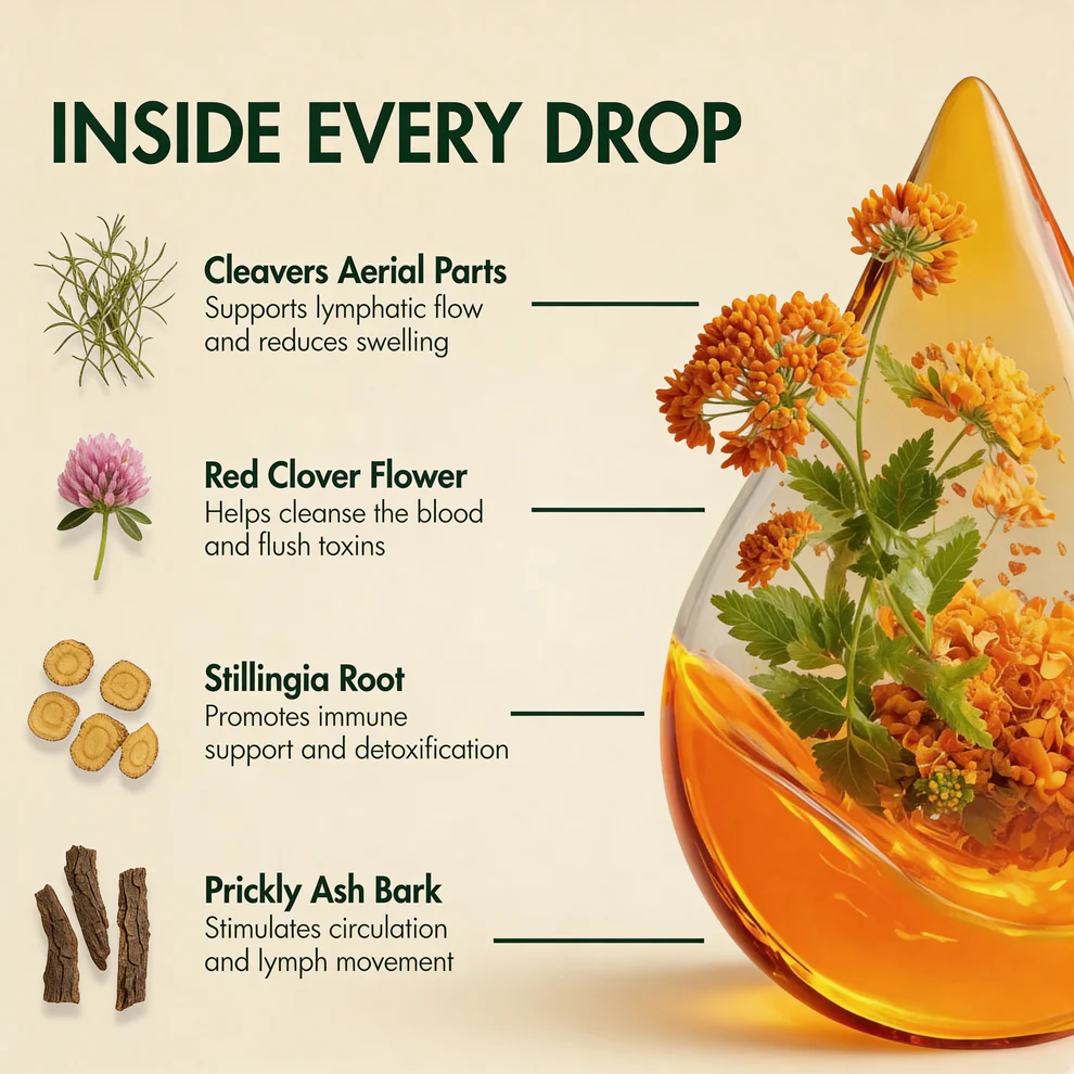 FloraZona Lymphatic Drainage Traditional Support Extracts