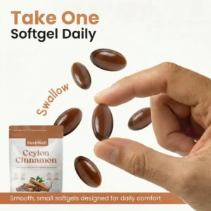 HerbWell Ceylon Cinnamon 7200mg Equivalent with MCT Oil