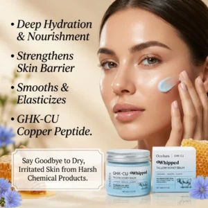 OceAura GHK-CU Whipped Tallow Honey Balm
