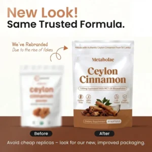 Metabolae Ceylon Cinnamon 7200mg Equivalent with MCT Oil