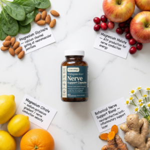 NerveMag TriMagnes 4-in-1 Nerve Support Capsules