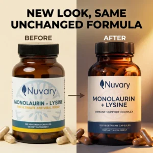 Nuvary Monolaurin + Lysine Immune Support Complex