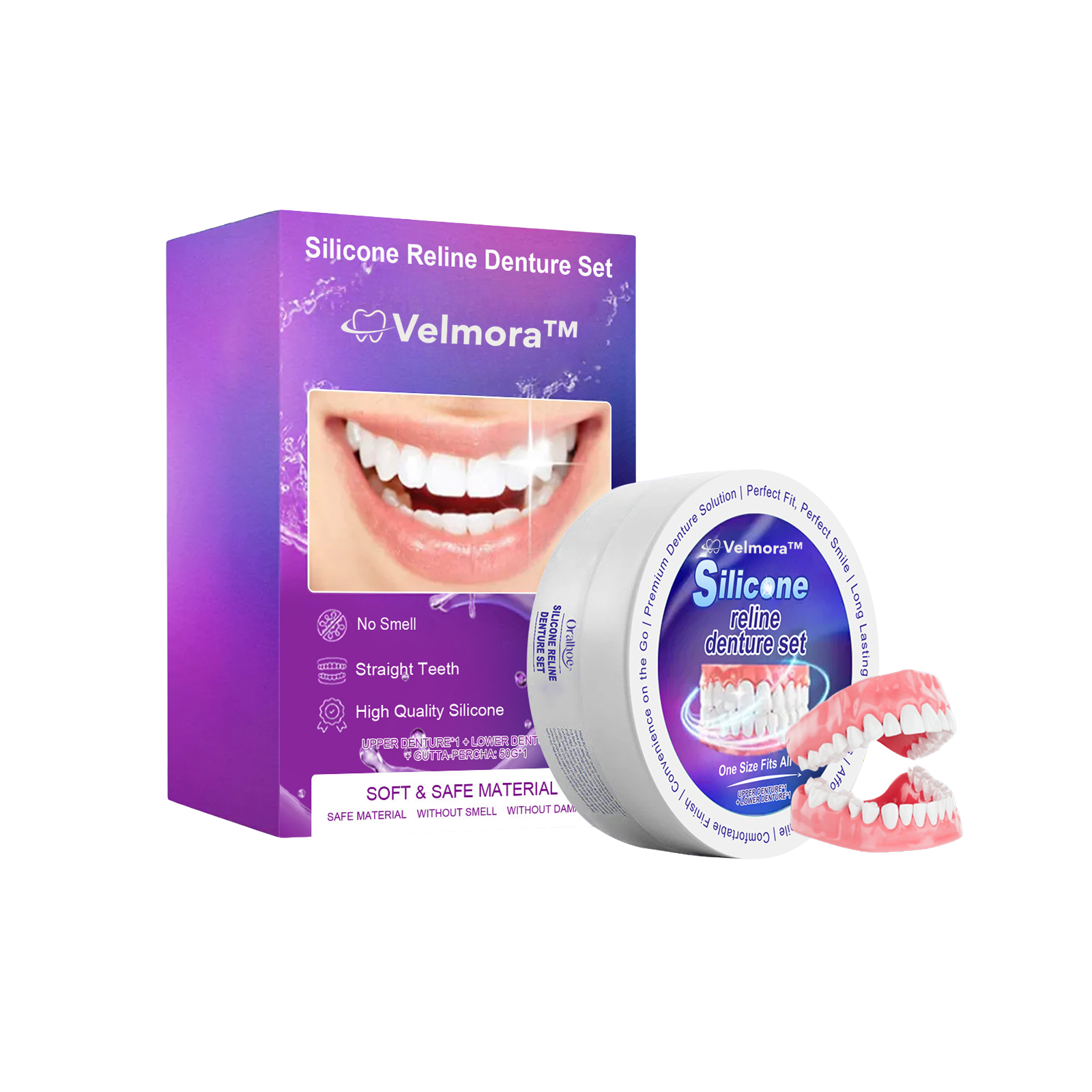 Velmora Silicone Reline Denture Set