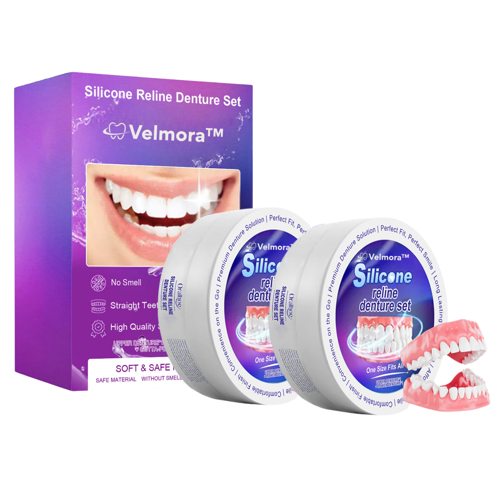 Velmora Silicone Reline Denture Set