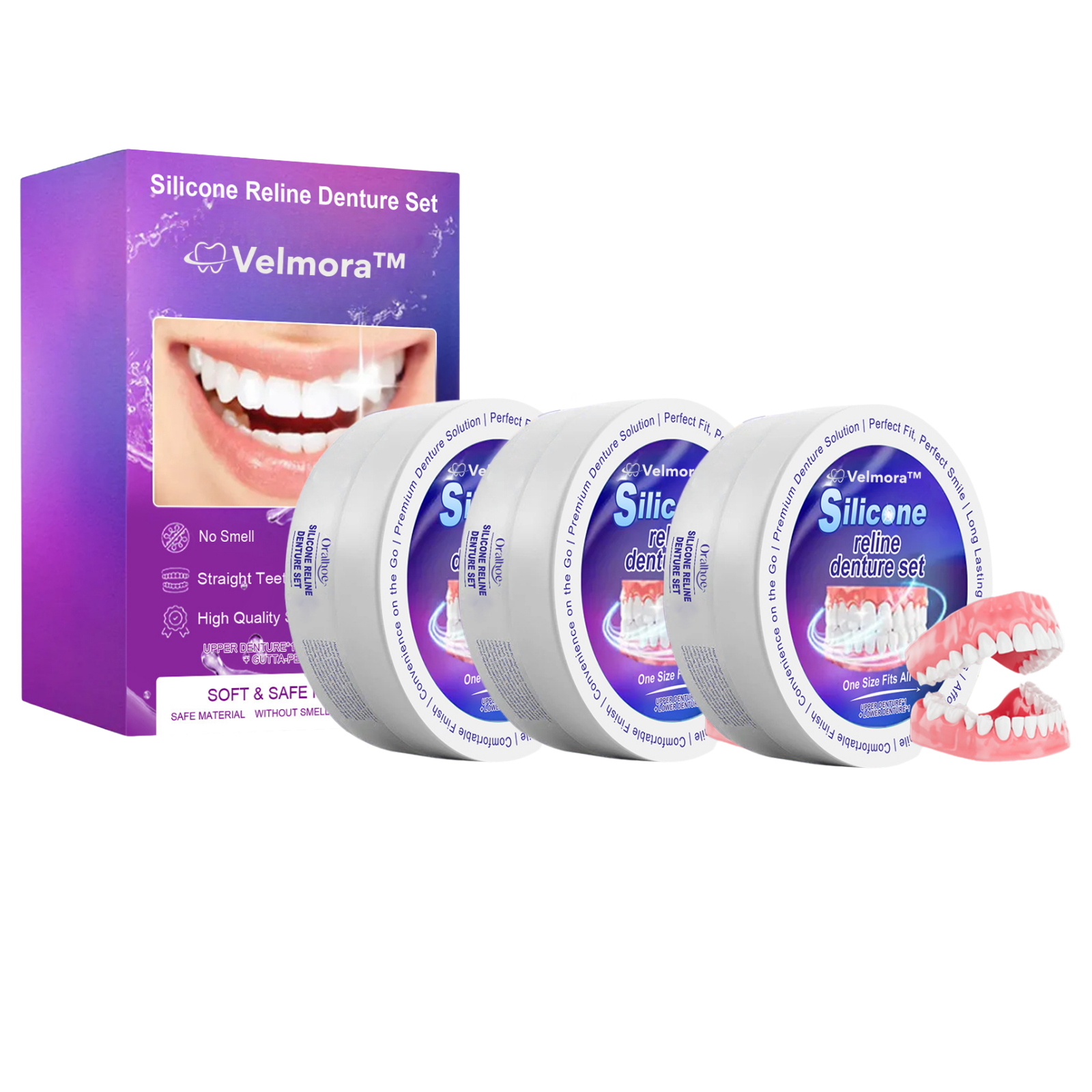 Velmora Silicone Reline Denture Set