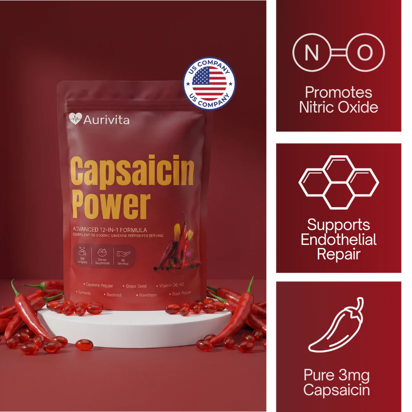 Aurivita Capsaicin Power - Cayenne Pepper Softgels