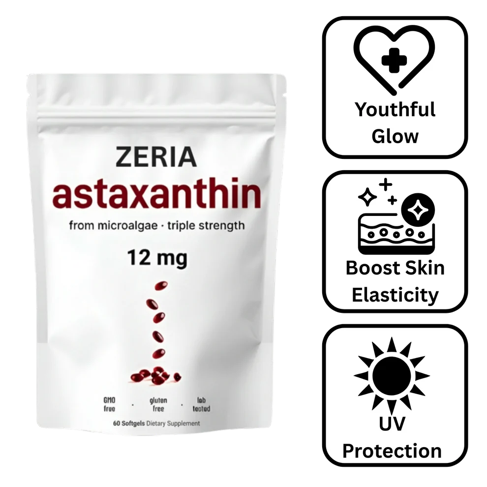Zeria Astaxanthin from Microalgae Triple Strength