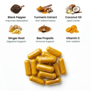 Elm & Herb Pure Turmeric Curcumin 95 Supplement