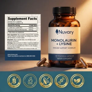 Nuvary Monolaurin + Lysine Immune Support Complex