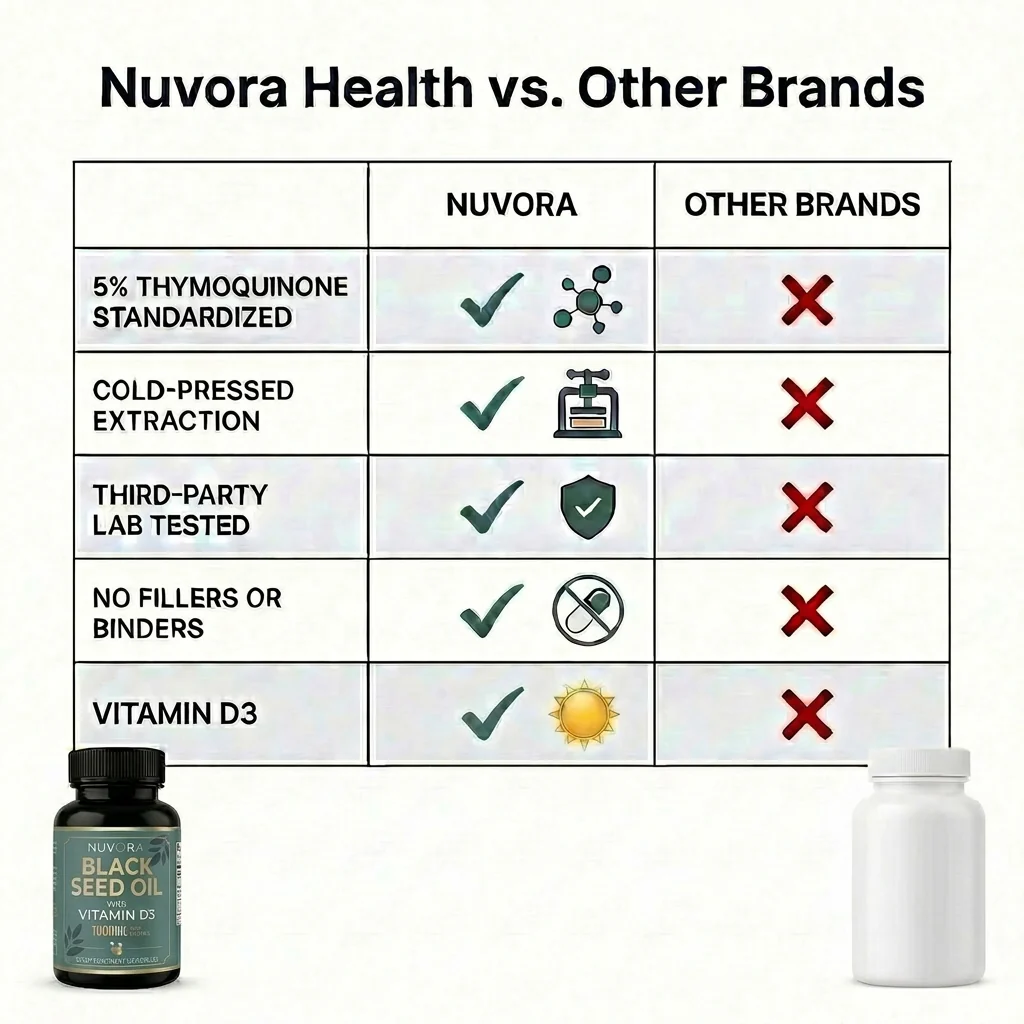 Nuvora Black Seed Oil with Vitamin D3 1000mg