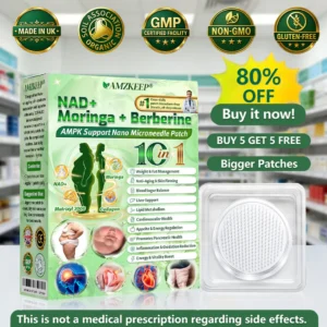 Amzkeep NAD+ Moringa Berberine AMPK Support Patch