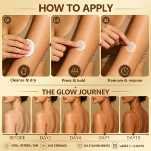 Hiskin Sunless Instant Bronze Microneedle Patch