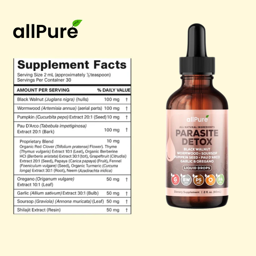 AllPure Parasite Detox Liquid Drops