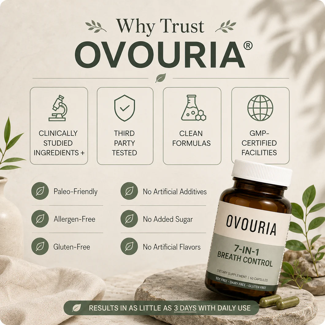 Ovouria 7-in-1 Breath Control-Advanced Bad Breath Formula