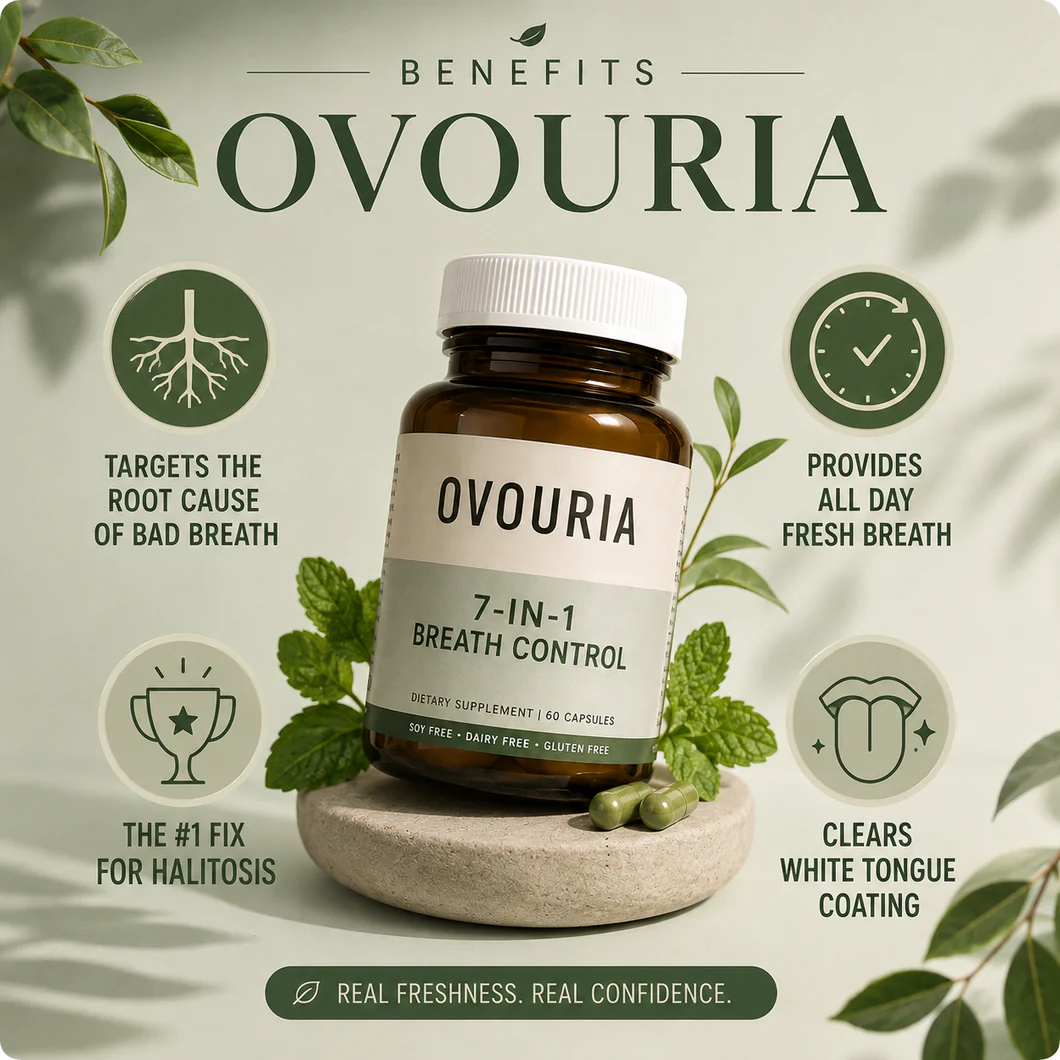 Ovouria 7-in-1 Breath Control-Advanced Bad Breath Formula