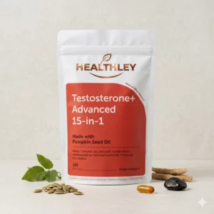 Healthley™ Testosterone+ Advanced 15-in-1 with Pumpkin Seed Oil