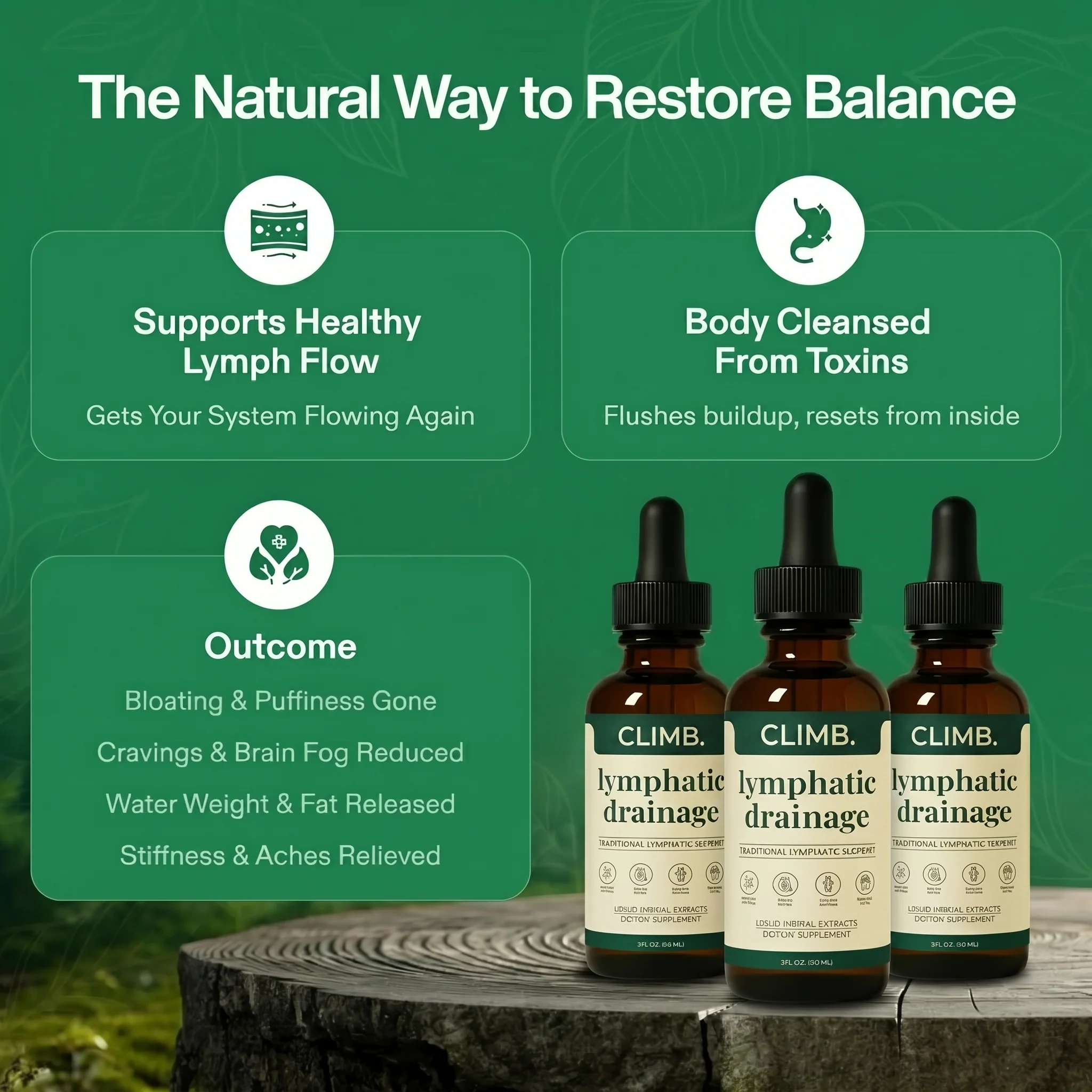 Climb Lymphatic Drainage Herbal Drops
