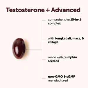 Healthley™ Testosterone+ Advanced 15-in-1 with Pumpkin Seed Oil