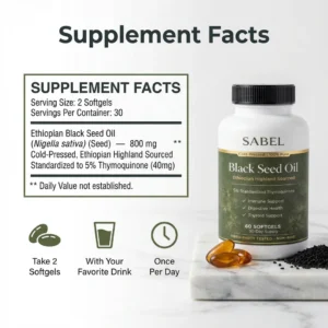 Sabel Ethiopian Black Seed Oil